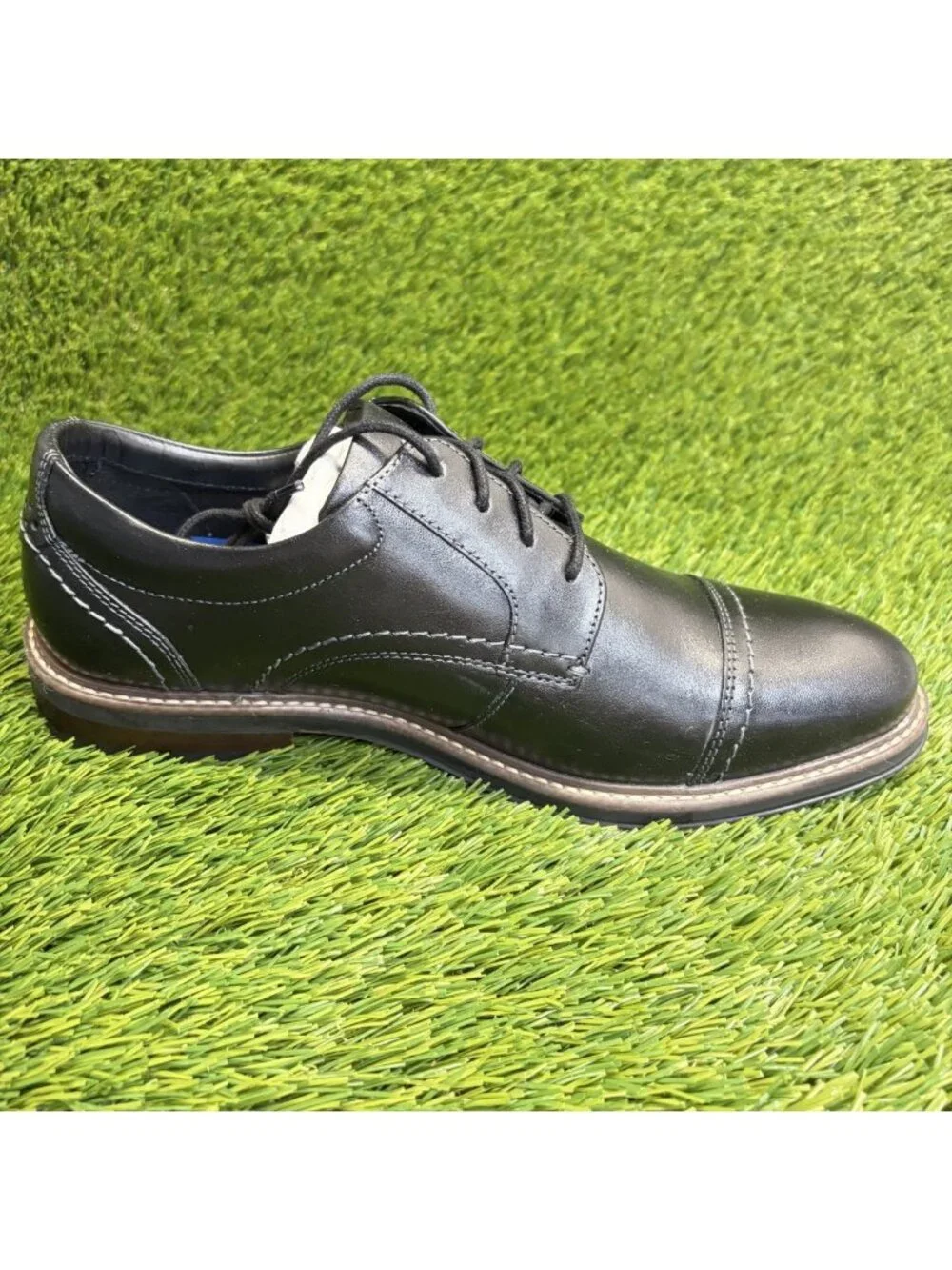 Nunn Bush Westfield Mens Size 8.5 Black Classic Cap Toe Oxford Dress Shoes